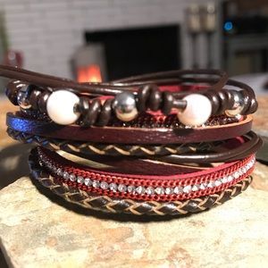 Handcrafted leather bracelets